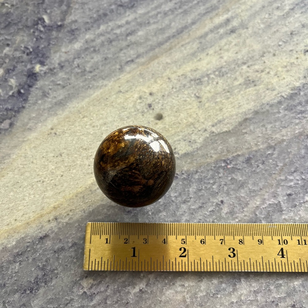 Natural Crystal Stone Polished Tiger’s Eye Ball Sphere 3.9oz Rock Healing Power